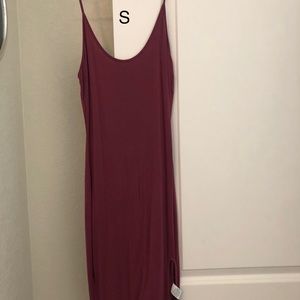 Burgundy dress